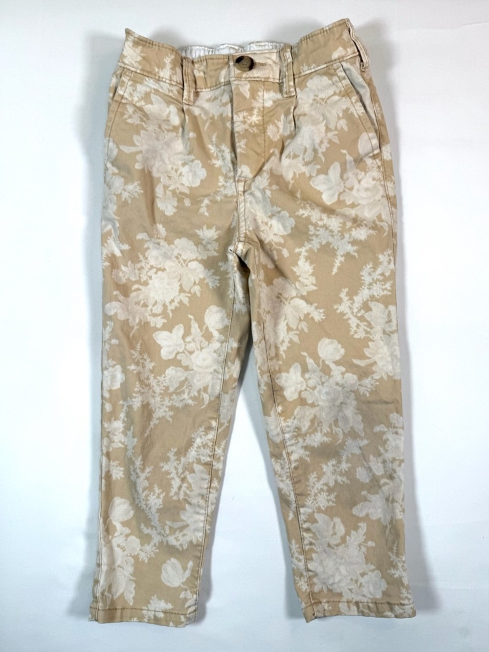 GAP X LOVESHACKFANCY Girls 4Y Floral Pants Cottagecore Elastic Waist Trendy
